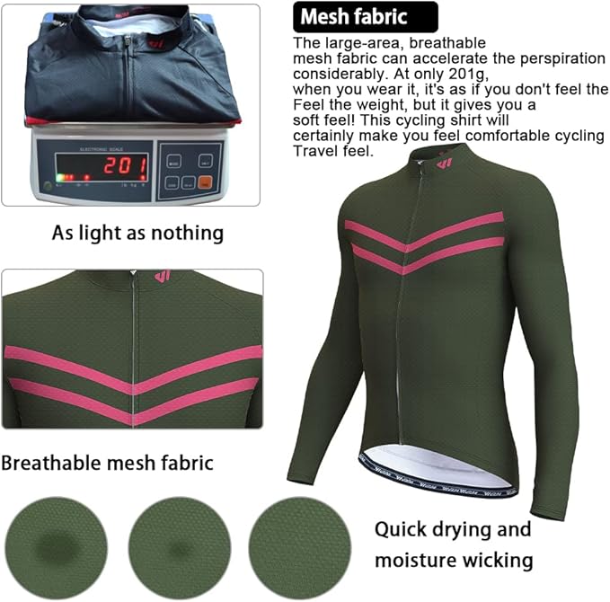 Lo.gas Cycling Jersey Men Short/Long Sleeve Bike Biking Shirts Full Zip with Pockets Road Bicycle Clothes