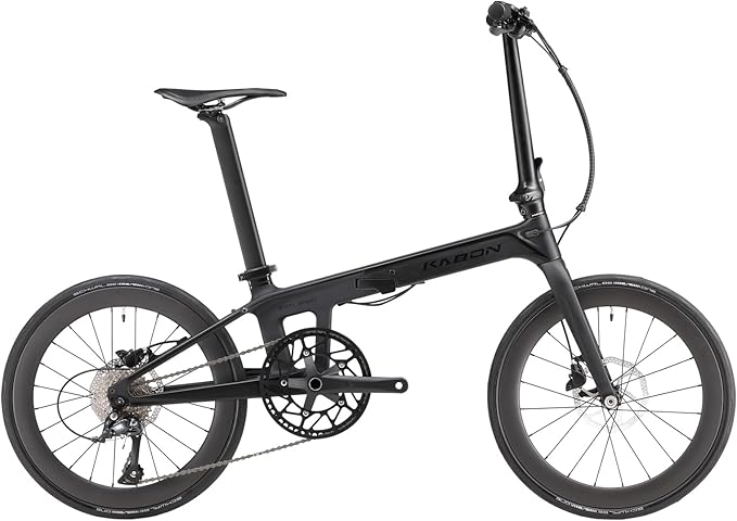 KABON Full Carbon Folding Bike, 20 Inch Lightweight Foldable Bicycle with 105 R700 11S Shift Groupset and Hydraulic Disc Brake Bike