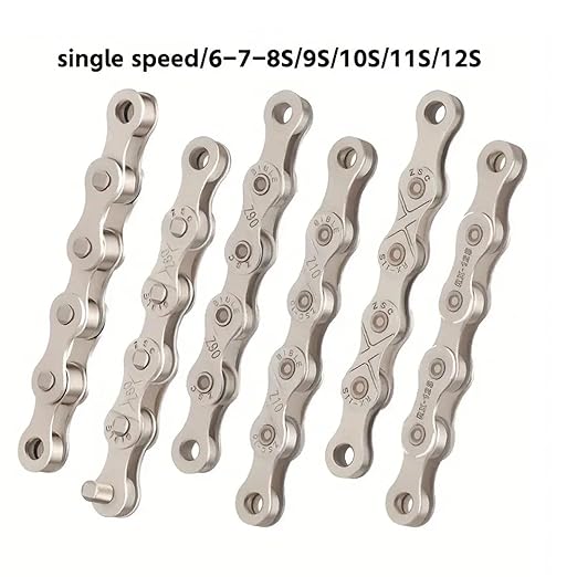 Toopre 6/7/8-Speed Bicycle Chain - 1/2x3/32 Inch Racing-Grade Steel Chain with 116 Links for Road and Mountain Bikes