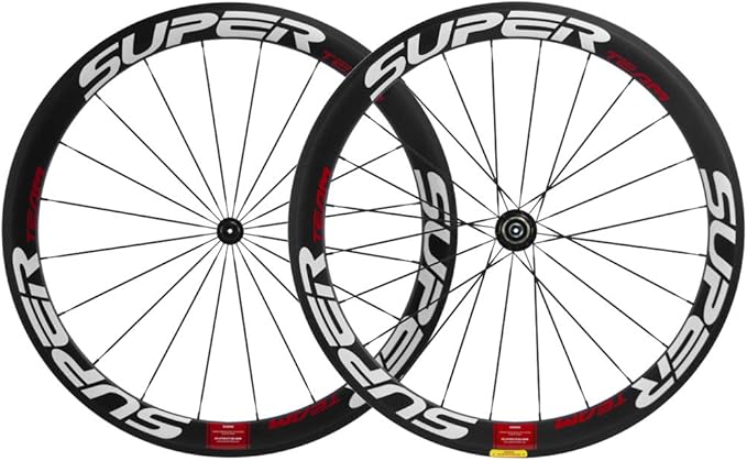 Superteam 50mm Clincher Wheelset 700c 23mm Width Cycling Racing Road Carbon Wheel Decal