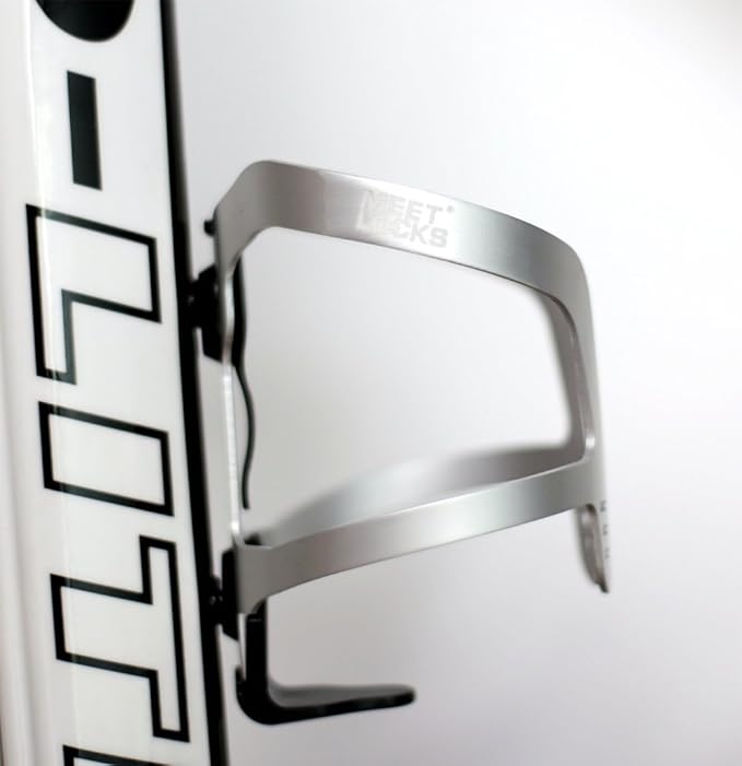 MEETLOCKS Bike Water Bottle Cage, Bicycle Water Bottle Holder, Ultra Quality Spring Aluminum Body