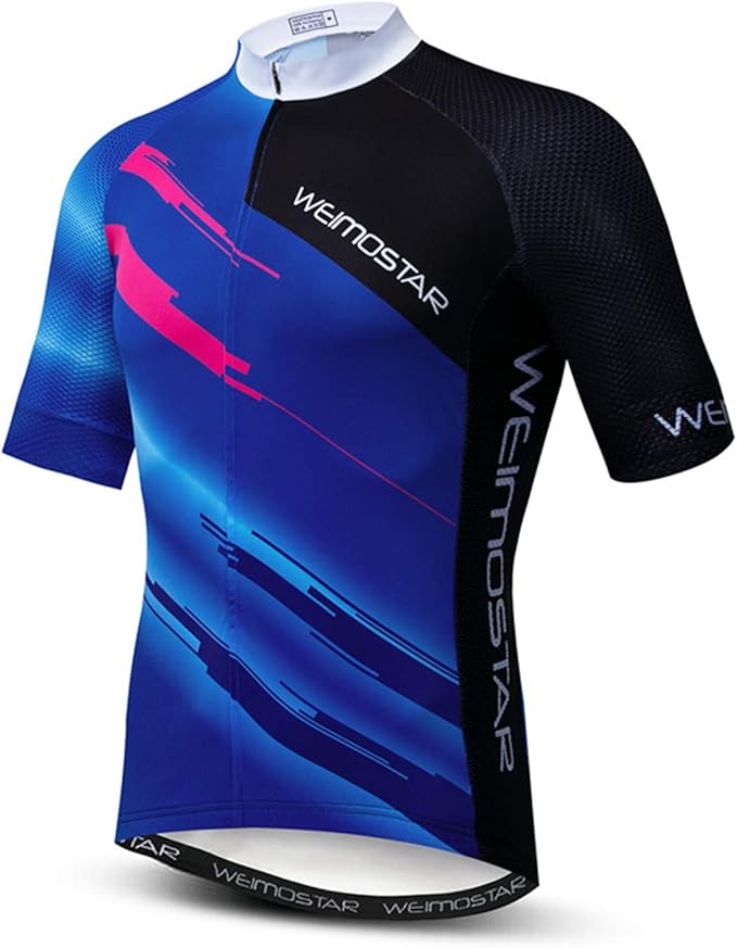 JPOJPO USA Cycling Jersey Men Road Bike Shirt Summer Biking Tops Short Sleeve Bicycle Clothes Cycle Wear Breathable