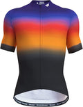 Lo.gas Cycling Jersey Men Short/Long Sleeve Bike Biking Shirts Full Zip with Pockets Road Bicycle Clothes