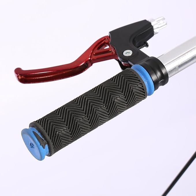 DISIWENE 1 Pair Bicycle Brake Lever, V-Brake Handlebar Aluminium Alloy Bike Brake Handle Universal 2.2cm for Most Bicycle, Road Bike, Mountain Bike (Red)