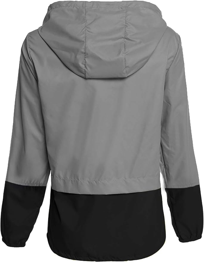 Avoogue Raincoat Women Lightweight Waterproof Rain Jackets Packable Outdoor Hooded Windbreaker