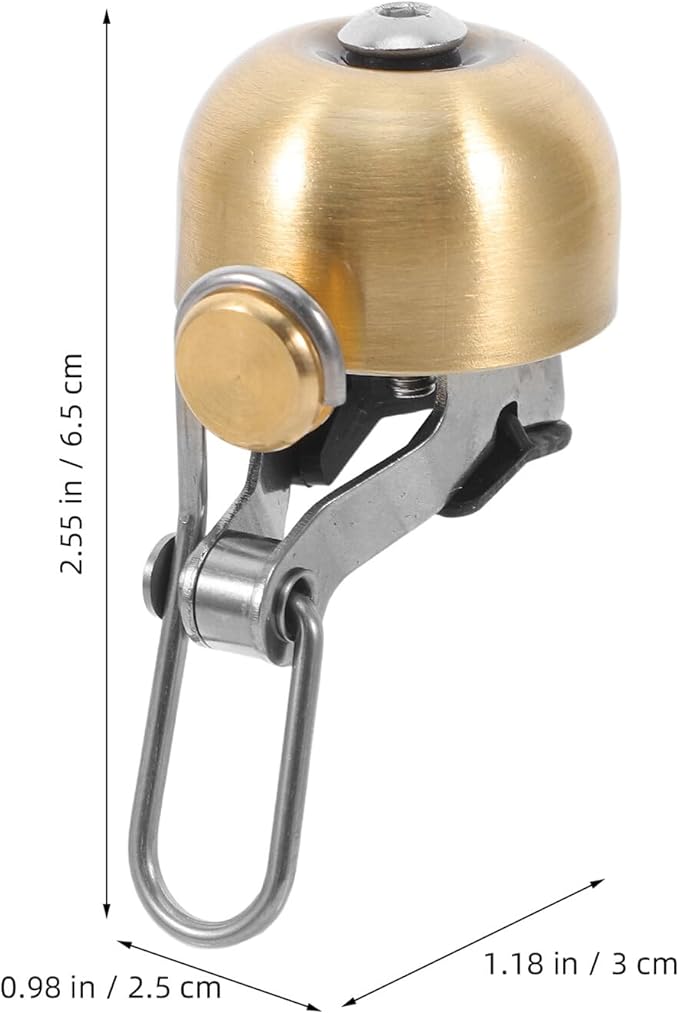 Retro Bike Bell Copper Alloy Vintage Cycling Bell Unique Sound Universal Bike Accessory Road Mountain Riding Safety