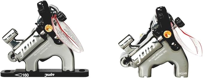 Juin Tech F1 Hybrid Hydraulic Disc Brake Caliper Set - Flat Mount - for Road, Gravel & CX