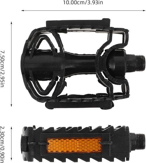1 Pair Bicycle Pedals Anti-Skid Folding Flat Mountain Bike Pedal Replacement for ’s Bikes, Universal Fit, Sturdy Cycling Accessories for Boys