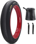 SIMEIQI 20"/26"X4.0" Inch E-Bike Fat Bike Tire and Tube Beach Cruiser Electric Bicycle Tricycle Tyres Foldable Replacement Tire for City Commuter Ebike Street Road Pavement Park Urban