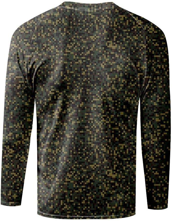 Men's MTB Shirt Long Sleeve Off-Road Motocross Cycling Jersey Mountain Bike Shirts Quick-Dry Moisture Wicking