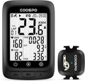 COOSPO Bike Computer GPS Wireless, ANT+ Cycling Computer GPS with Bluetooth, Multifunctional ANT+ Bicycle Computer GPS with 2.4 LCD Screen, Bike Speedometer with Auto Backlight IP67