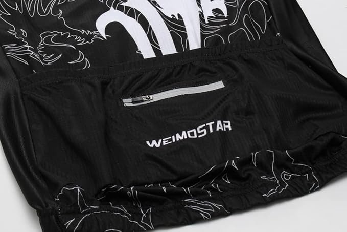 Weimostar Men's Cycling Jersey Men Mountain Bike Jerseys Short Sleeve Tops S-5XL