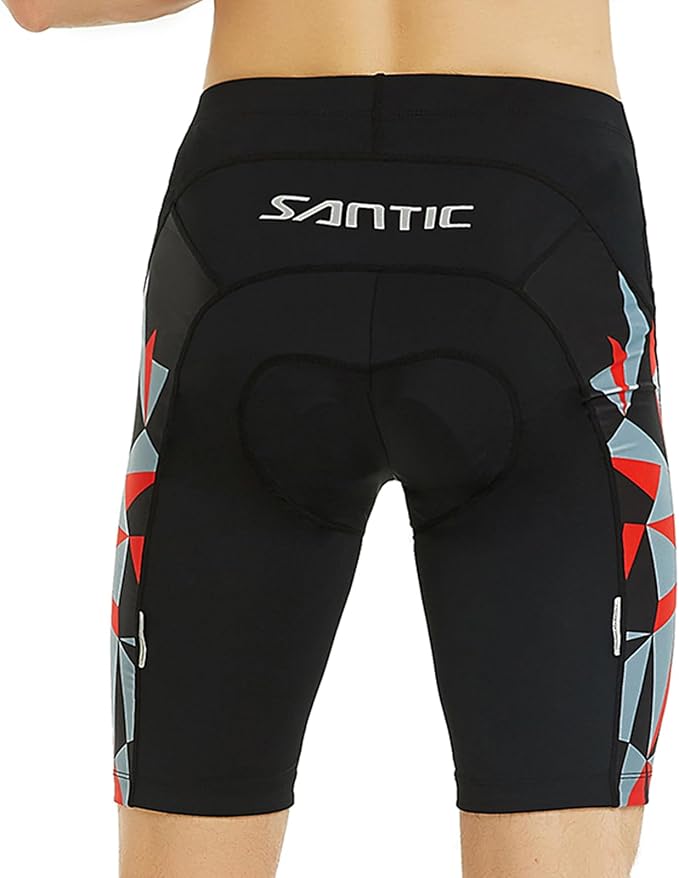 Santic Men's Cycling Shorts Padded Bicycle Riding Pants Bike Biking Clothes Cycle Wear Tights