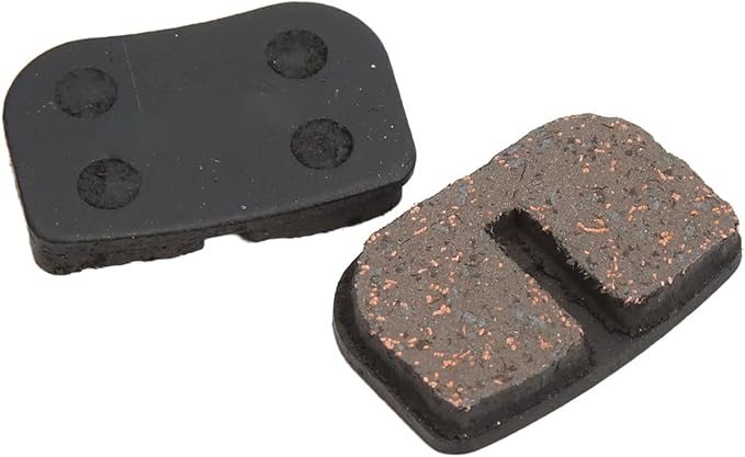 Bike Brake Pads Set Excellent Heat Dissipation Water Resistance for Competitive Roads Copper Fiber, Steel Back Plate
