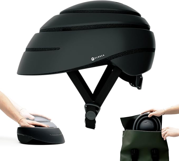 CLOSCA. Foldable Helmet. The Bike Helmet for Women and Men. Certificate for Bicycle, Scooter, Electric Bicycle, Inline Skates and Skateboards.