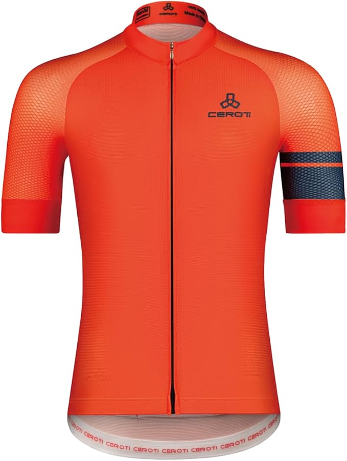 CEROTIPOLAR Snug Fit Men AirCool Cycling Jersey Bike Shirts UPF50+,PRO Dry Fit Light Weight Fabric
