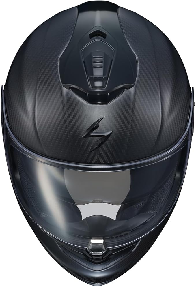ScorpionEXO ST1400 EVO Carbon Fiber Full Face Sport Touring Street Motorcycle Helmet - Bluetooth Ready Speaker Pockets DOT ECE Solid (Matte Black - X-Large)