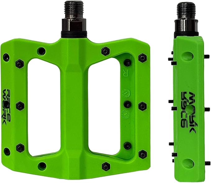 Mountain Bike Pedals, CATAZER Nylon Fiber Non-Slip Bicycle Pedals for MTB Road BMX Bike Cycling