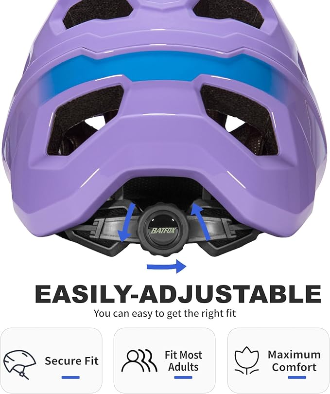 BATFOX Bike Helmet,Mountain Bike Helmet Helmets for Men Women Adults Youth