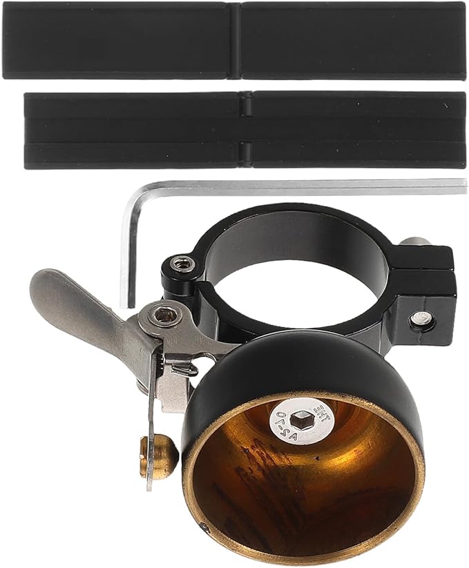 Vintage Bicycle Bell Loud Crisp Sound Retro Bike Horn for Road Mountain Bikes and Scooters Black Metal Ring Warning Accessory