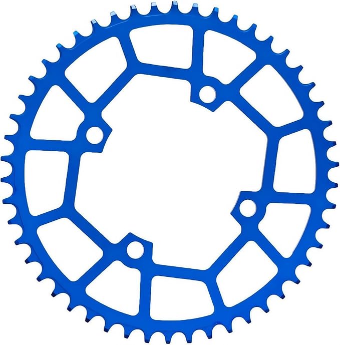 YBEKI Pro-Grade 104BCD Chainring (30-52T) CNC 7075-T6 Aluminum Narrow-Wide MTB/Road Round Oval Bike Chainwheel | Shimano/SRAM 8-11 Speed Compatible | 573MPa Strength(Black/Red/Blue)