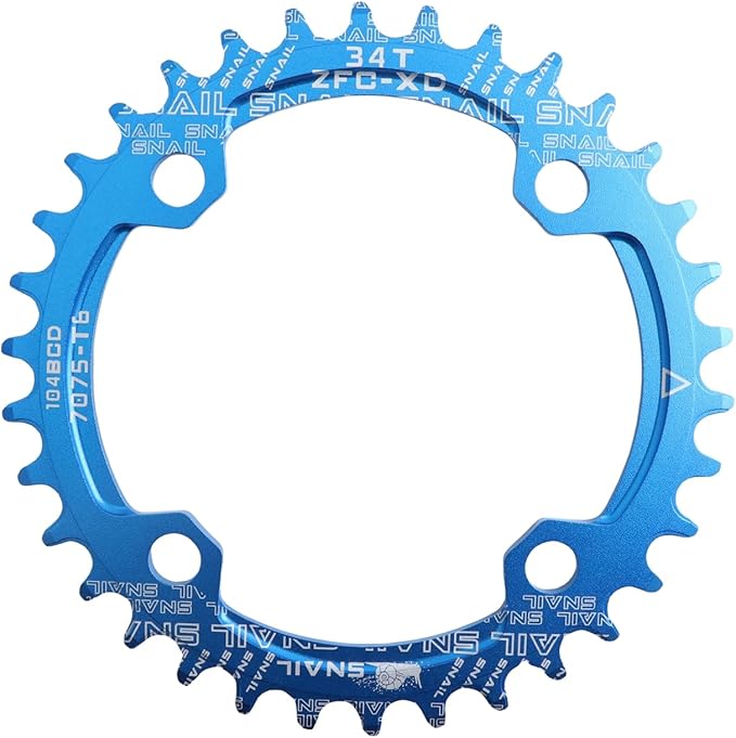 DJC Bike Chainring 104BCD Round/Oval 30t 32t 34t 36t 38t 40t 42t 44t 46t 48t 50t 52t Tooth Narrow Wide 7/8/9/10/11/12 Speed Ultralight MTB Mountain Bike 104 BCD Chainwheel
