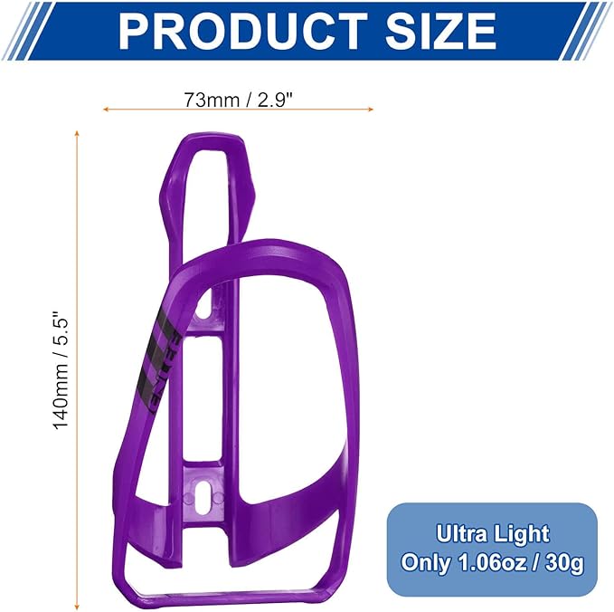 HARFINGTON Bicycle Water Bottle Holder Lightweight Universal Bike Bottle Cages Top Load Cycling Cup Holder for MTB Road Gravel