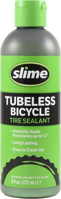 Slime 10216 Tubeless Bicycle Puncture Repair Tire Sealant, Prevent and Repair, Suitable for tubeless Bikes, Non-Toxic, Eco-Friendly, 8oz Bottle