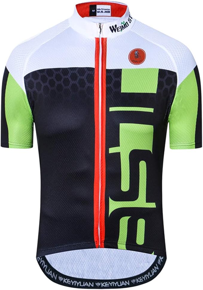 JPOJPO USA Cycling Jersey Men Road Bike Shirt Summer Biking Tops Short Sleeve Bicycle Clothes Cycle Wear Breathable