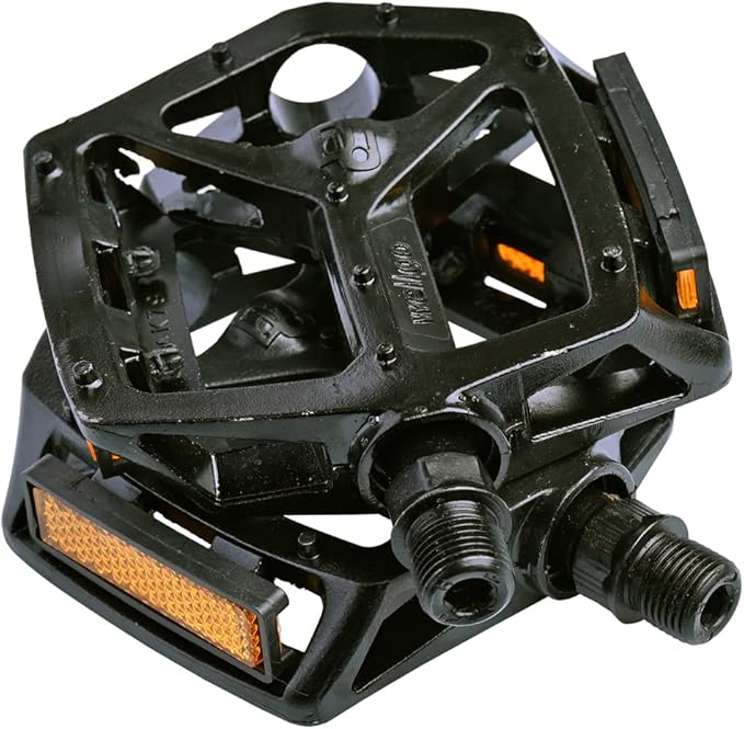 Mountain Bike Pedals, Aluminum Flat Bike Pedals Adult, MTB and Road Bike Pedals.9/16 Inch Platform and Clipless Pedals for City,Urban, and E-Bike.1 Pair(2Pcs).