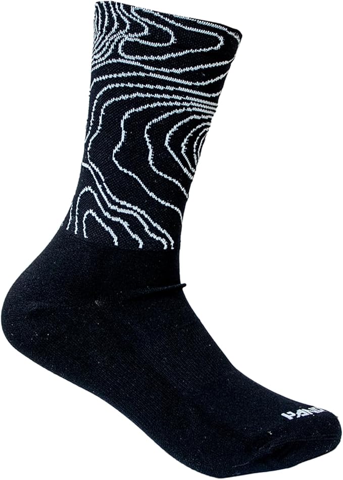 Handup FootDown Cycling Socks - Non Compression Lightweight 90% Nylon 10% Spandex Blend Socks - Made in the USA