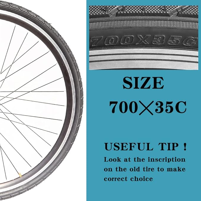 1 or 2 Pack 700X23C/25C/28C/35C Road Bike Tires with or Without 2 Inner Tubes Presta Valve and 2 levers for City Commuter Road Pavement Garden Trail Bike Tires