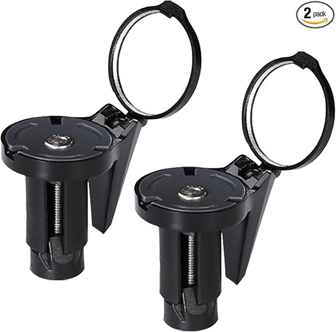 Bike Mirror, 2 pack Folding Bike Rear View Handlebar Mirror, Rotatable Bicycle Mirror for Mountain Road Bikes, 360-degree Rotation, 1.18 x 1.77inch
