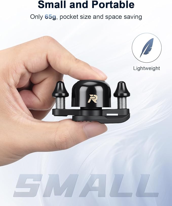 Bike Bells for Adults Max 100dB, Portable Copper Case Bicycle Bell Fits 22.2-31.8mm Road Bike Handlebars, Loud Crisp Clear Sound Bike Horn for Adults, Waterproof & Durable