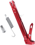Universal Motorcycle Kickstand Adjustable Foot Side Support Parking Kickstand for Electric Motorbike Parking Foot Side Support Stand (Red 260-300)