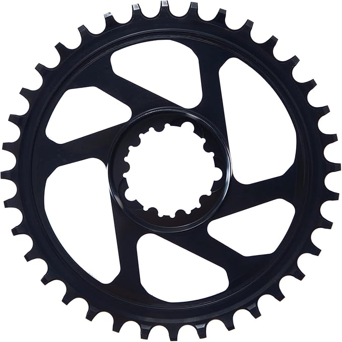 YBEKI Narrow-Wide Chainring 30T-38T - CNC 7075-T6 Aluminum MTB Chainwheel for SRAM GXP/XX1/X01 (3mm/6mm Offset) | Eagle Tooth Design | Ultra-Light 60-80g | Hard Anodized Black