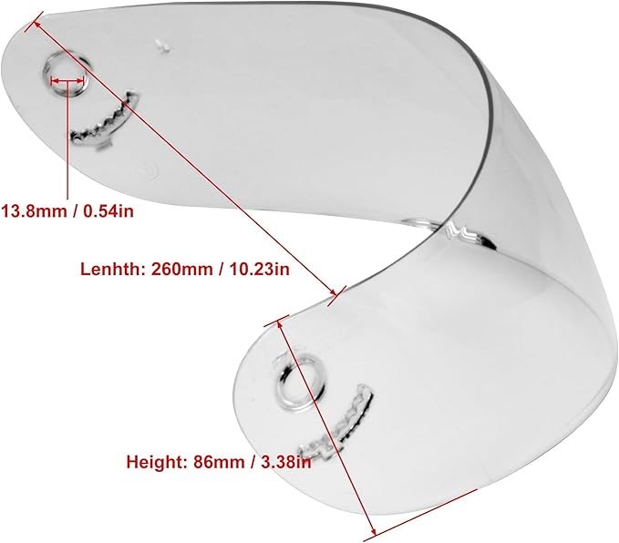 Tinted Visor for Full Face Motorcycle Streeet Bike Helmet, Wind Shield Lens Replacement 111S helmet