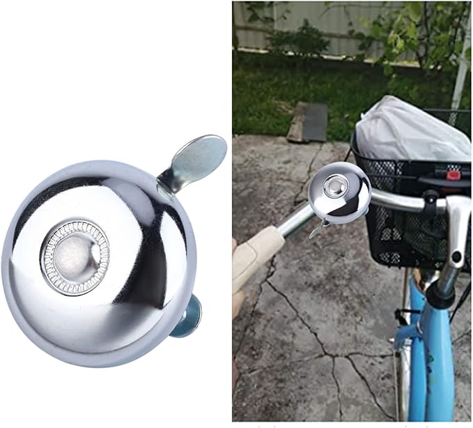 Bike Bell, Classic Vintage Bicycle Bell Retro Metal Handlebar Rings Clear Sound Bicycle Rings for Adults