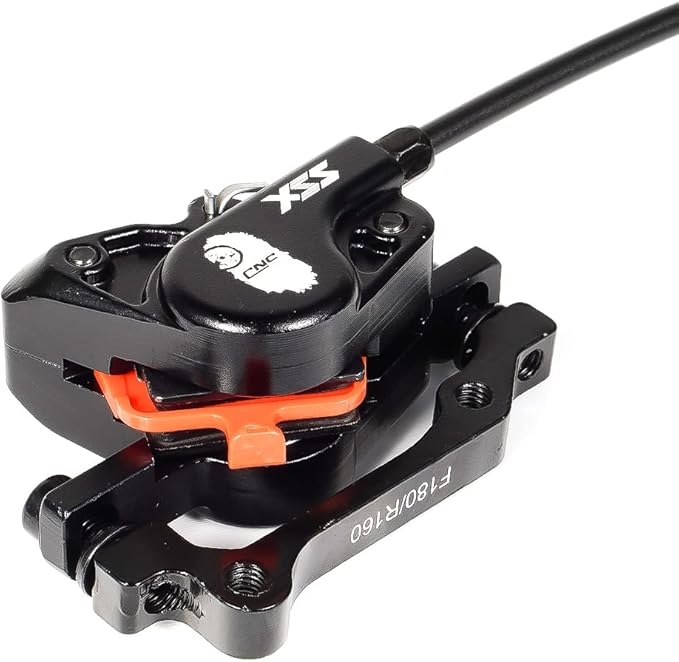 Chooee Mountain Bike Hydraulic Disc Brake ，MTB Hydraulic Disc Brake Set Right Front 800mm Left Rear 1450mm Hydraulic Brake，Black