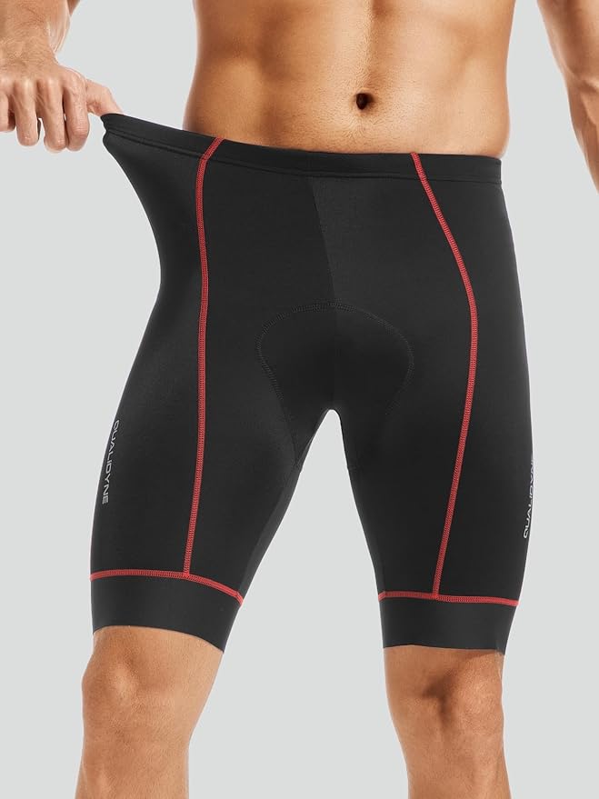 Qualidyne Men's Cycling Bike Shorts 3D Padded Biking Pants Cycle Shorts