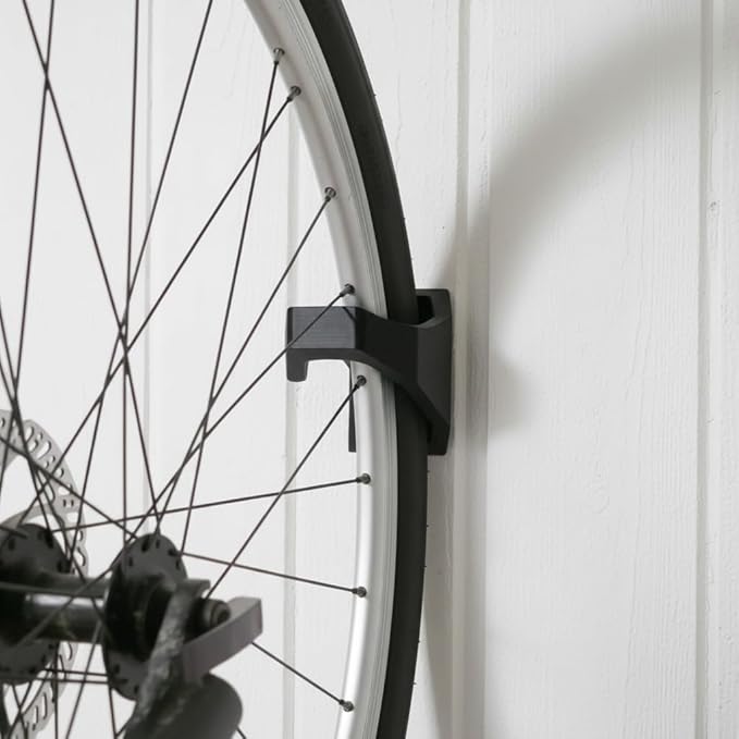 Vertical Wall-Mount Bike Rack – Minimalist Bicycle Holder with Included Mounting Screws