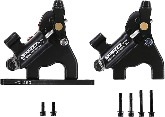 DJC Hydraulic Brake Caliper for Road Bike Gravel 2 Pistons Cable actuated Flat Mount with Brake disc IIIPRO