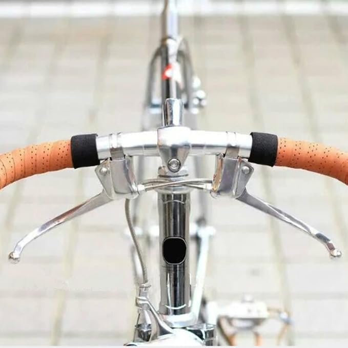 Keenso Brake Lever, Bent Design Handlebar Brake Lever, Metal Alloy Construction, Quick Installation, Retro Style, Fixed Gear Bikes, City Commuters, Mountain Bikes, Folding Bikes