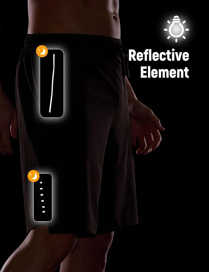 baleaf Men's Mountain Bike Shorts 4D Padded Loose-fit MTB Cycling Lightweight Bicycle Biking Shorts Zipper Pockets