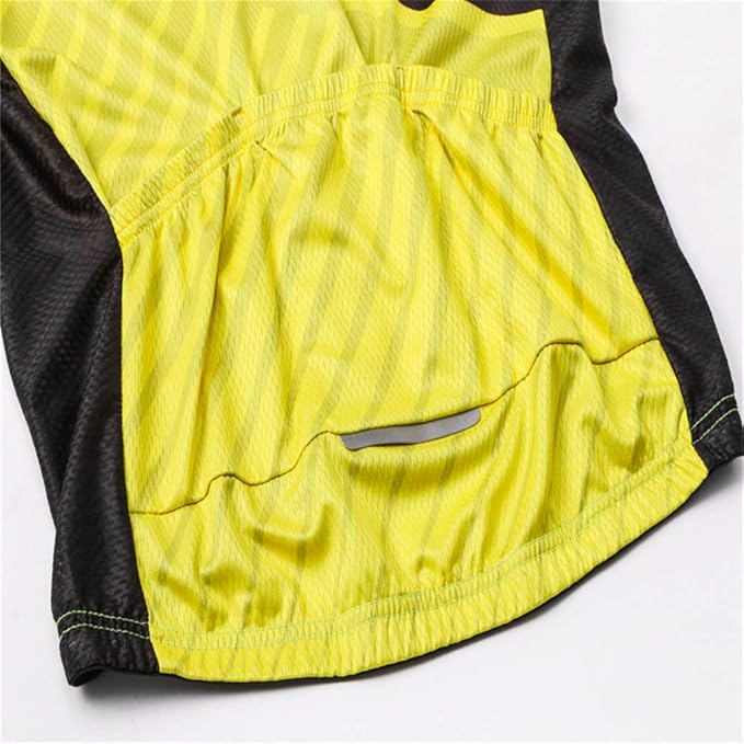 JPOJPO USA Cycling Jersey Men Short Sleeve Bike Shirts Biking Jersey Summer American Bicycle Tops with 3 Pockets Reflective