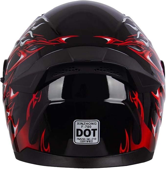 Motorcycle Helmets Street Bike Full Face Motorcycle Helmet Motorbike for Adults DOT Approved Helmets, F-700