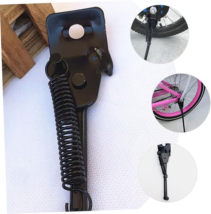 Toyvian Kids Adjustable Bike Kickstand Aluminum Alloy Side Support for Balance Bikes Foot Support Bracket for Children and Outdoor Use