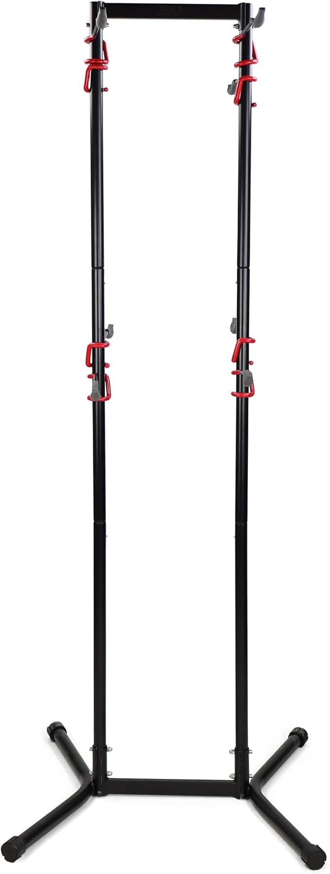 BISupply Stand Up Bike Rack Garage Floor Stand - 4 Bicycle Free Standing Bike Rack for Garage Floor - Vertical Home Bike Rack Stand for 160 lb Mountain Bikes, Beach Cycle, or Fat Tire Bikes Storage