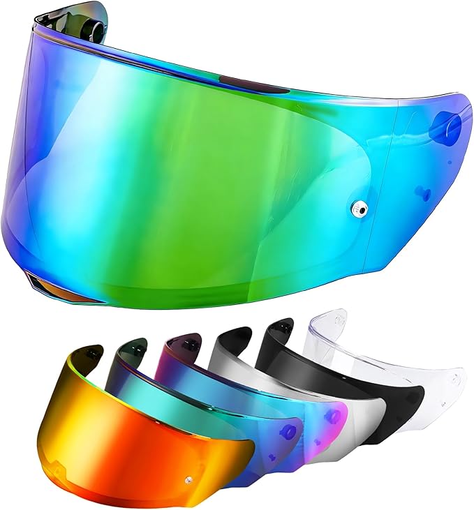 Helmet Visors Face Shield Replacement,For Assault/Rapid/Stream Helmet Visor Accessories (Chrome Green)