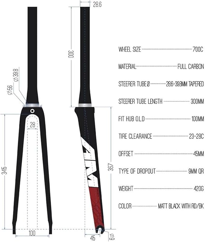 QR 130mm Ultralight Breaking Design 700c Road Bike Frameset Carbon Racing Frame + Fork Internal Routing C Brake Frame Set